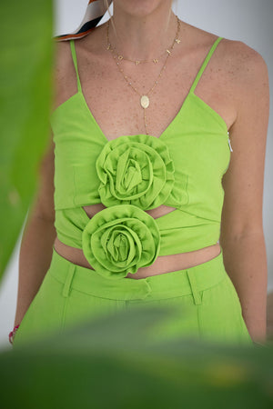 Lime flower top