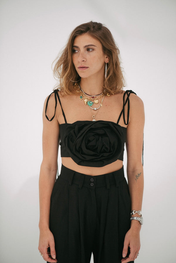 Flower strappy top