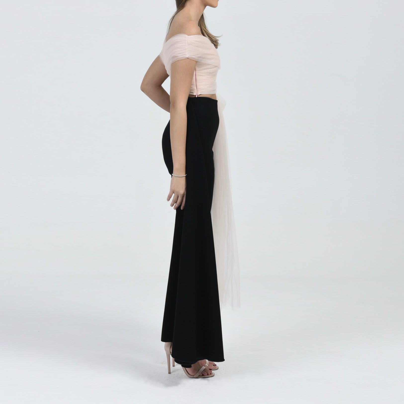 Off-Shoulder Tulle Top - Zena Presley