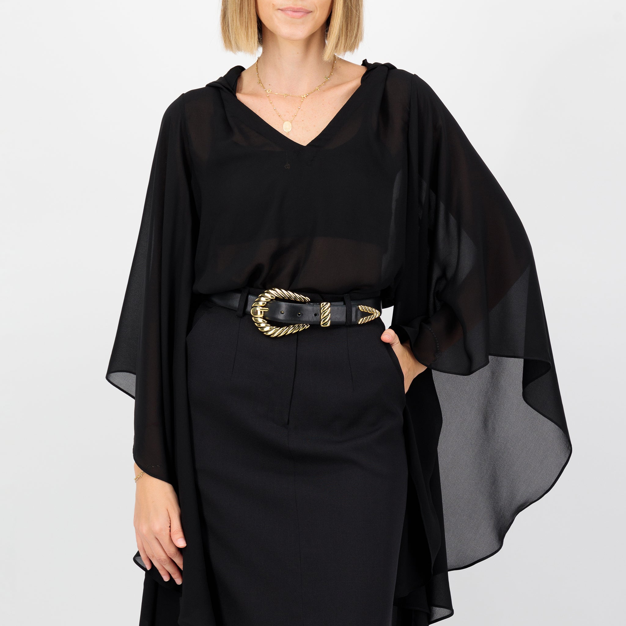 トップス hella sheer volume tops /black Buy Black Sheer Layer Cap Sleeve Top from Next USA