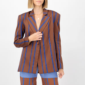Brown Stripe blazer