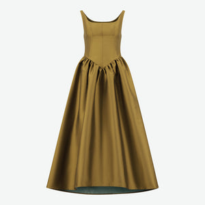 Olive corset dress