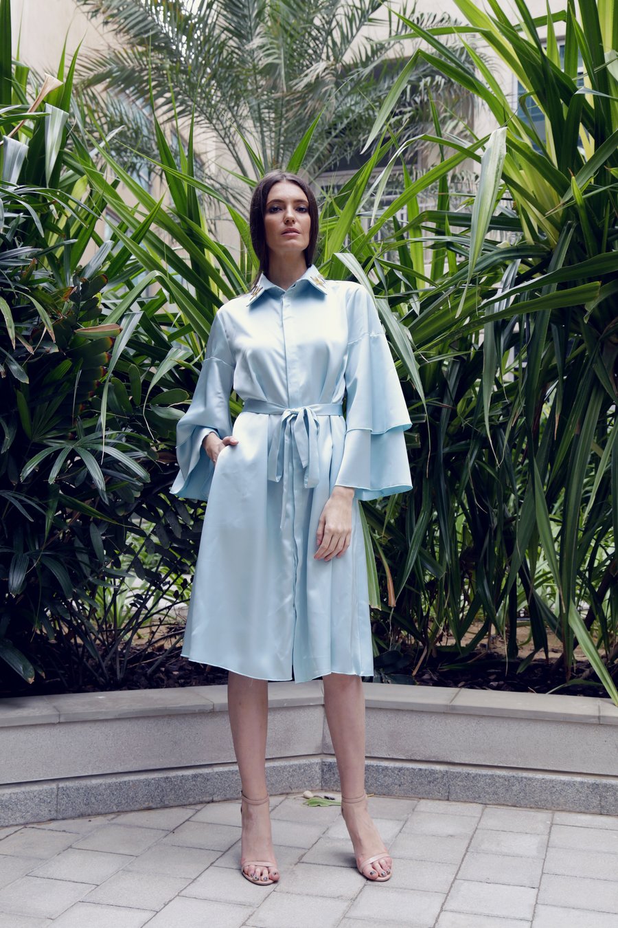 Mint Star Shirt Dress