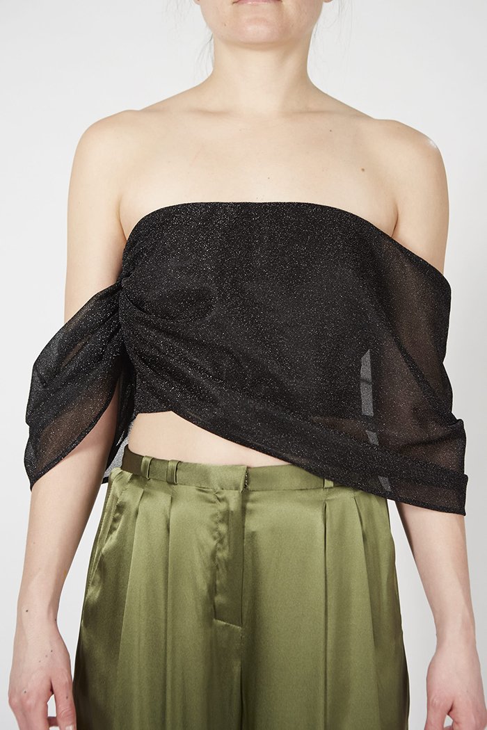 Shimmer Draped Top