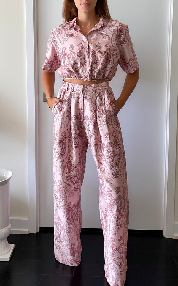 Paisley Pink Palazzo Pants
